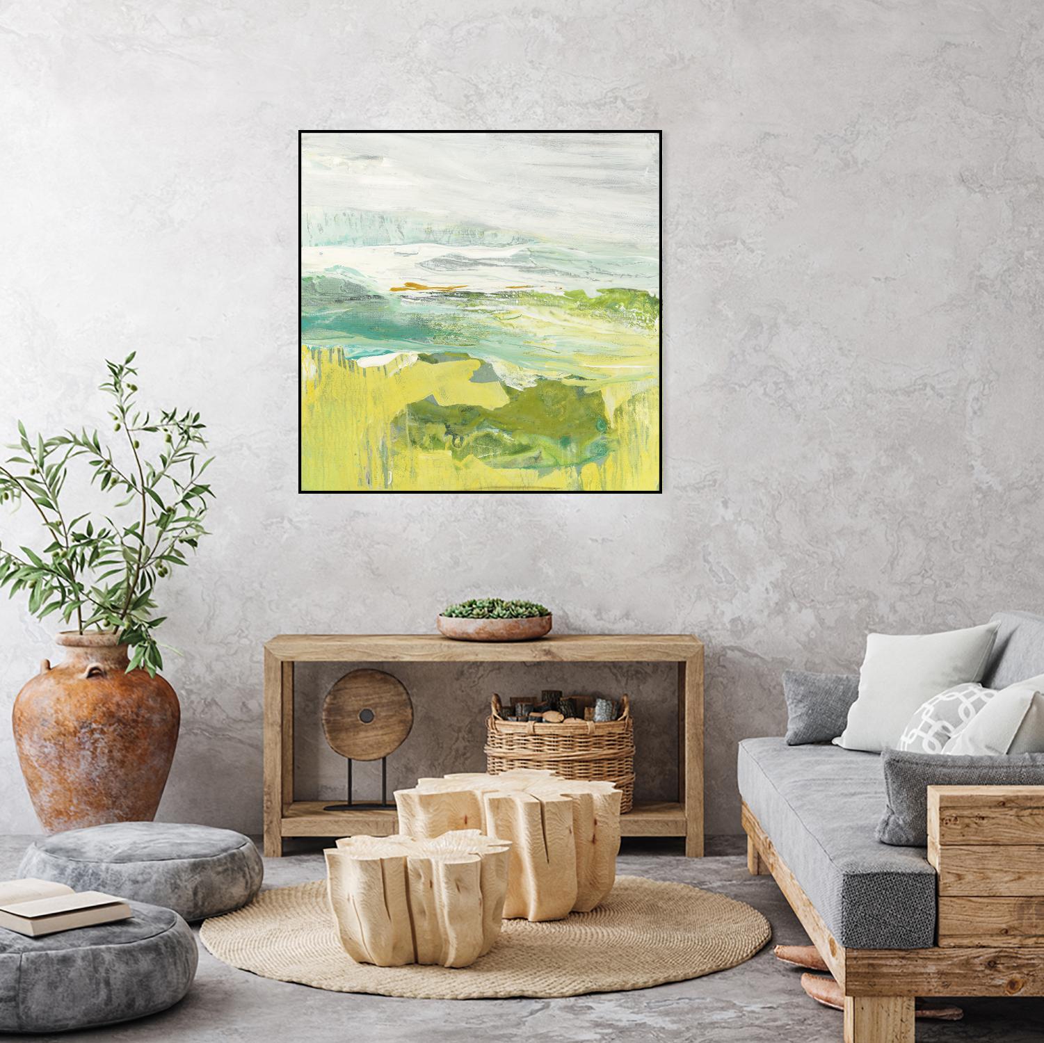 From The Shore II by Grace Rowman on GIANT ART - yellow abstract