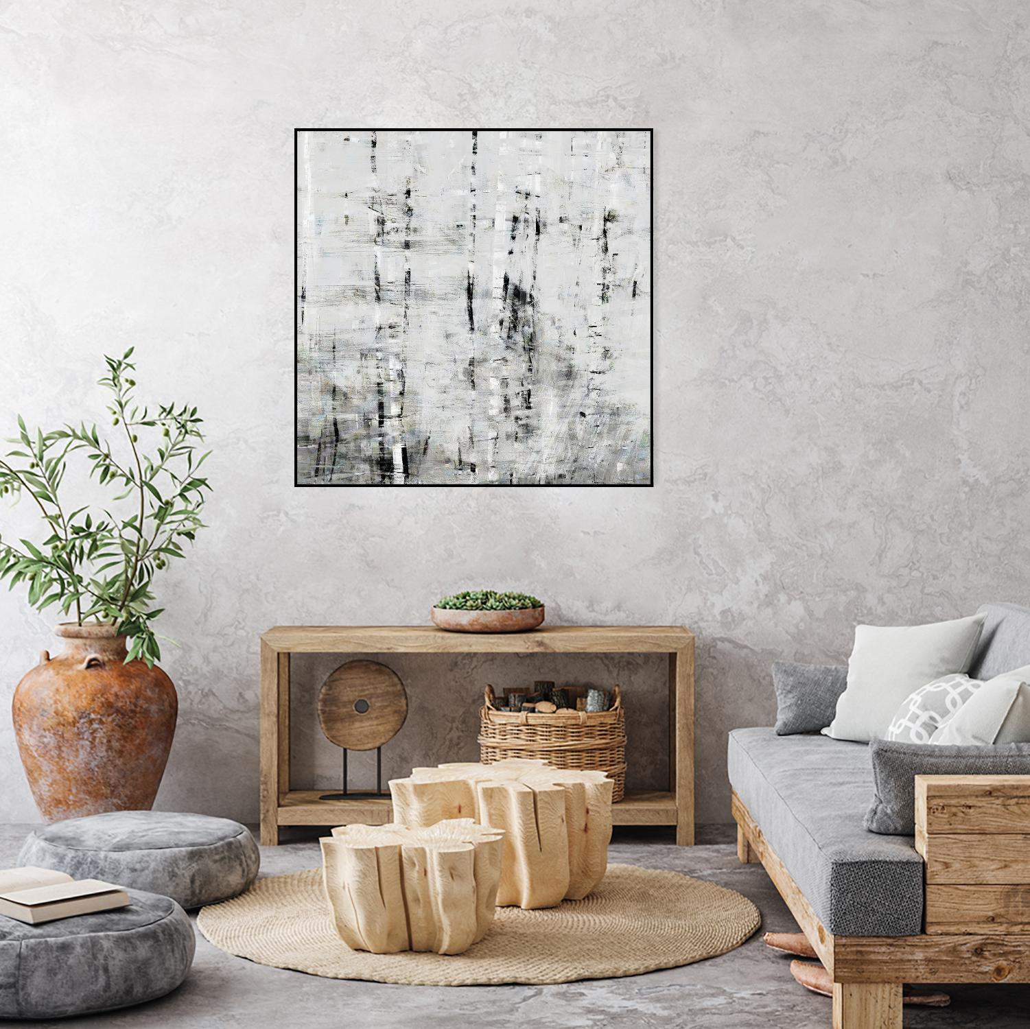 Birch Perspective II by John Bingham on GIANT ART - grey Abstract