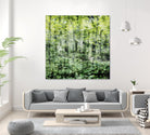 Linear Muse I by John Bingham on GIANT ART - green Trees
