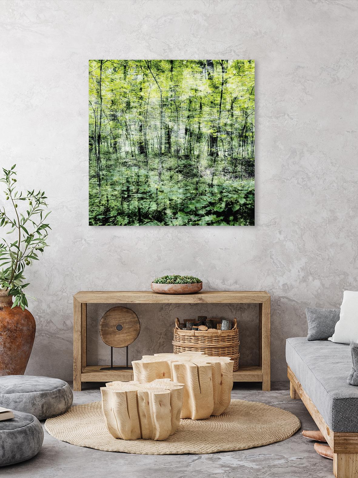 Linear Muse I by John Bingham on GIANT ART - green Trees