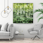 Linear Muse I by John Bingham on GIANT ART - green Trees