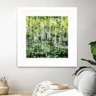 Linear Muse I by John Bingham on GIANT ART - green Trees