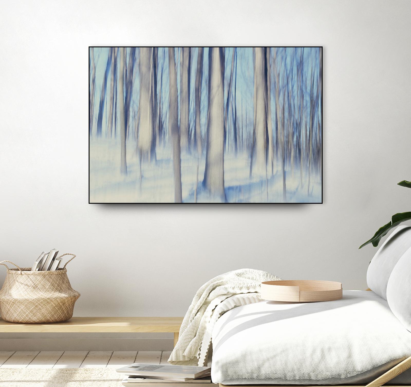 Flurries by Brian Kuritz on GIANT ART - blue trees