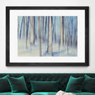 Flurries by Brian Kuritz on GIANT ART - blue trees