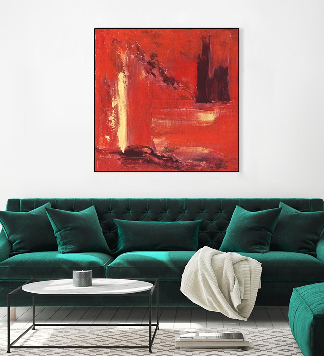 On the Tide by Marianne Broome on GIANT ART - yellow abstract