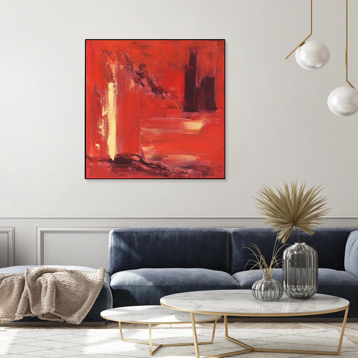 On the Tide by Marianne Broome on GIANT ART - yellow abstract