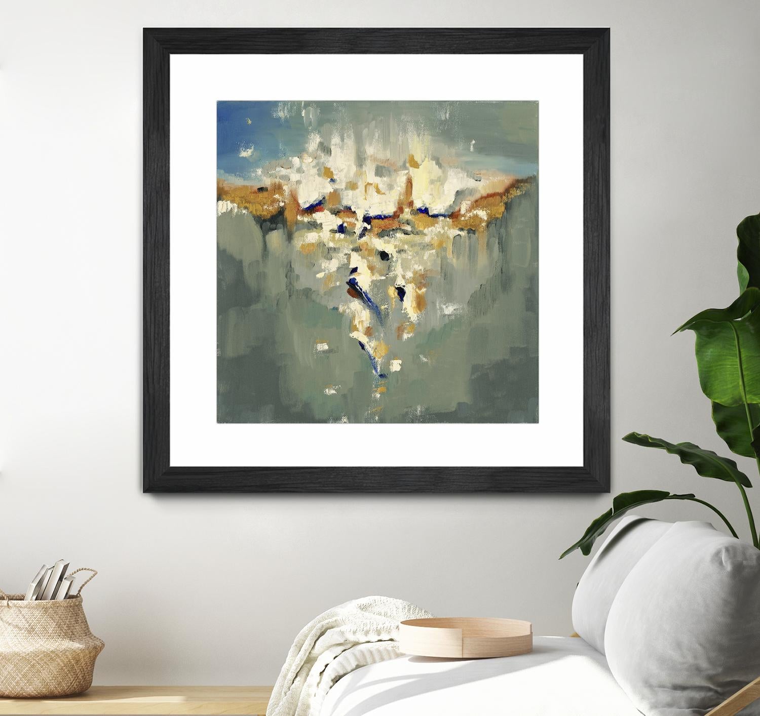 Falling In by Cynthia Ligeros on GIANT ART - grey abstract