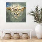 Falling In by Cynthia Ligeros on GIANT ART - grey abstract