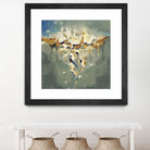 Falling In by Cynthia Ligeros on GIANT ART - grey abstract