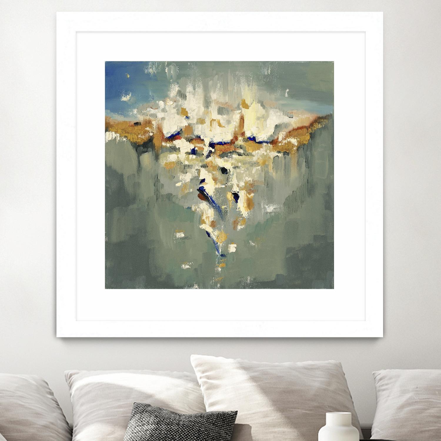 Falling In by Cynthia Ligeros on GIANT ART - grey abstract