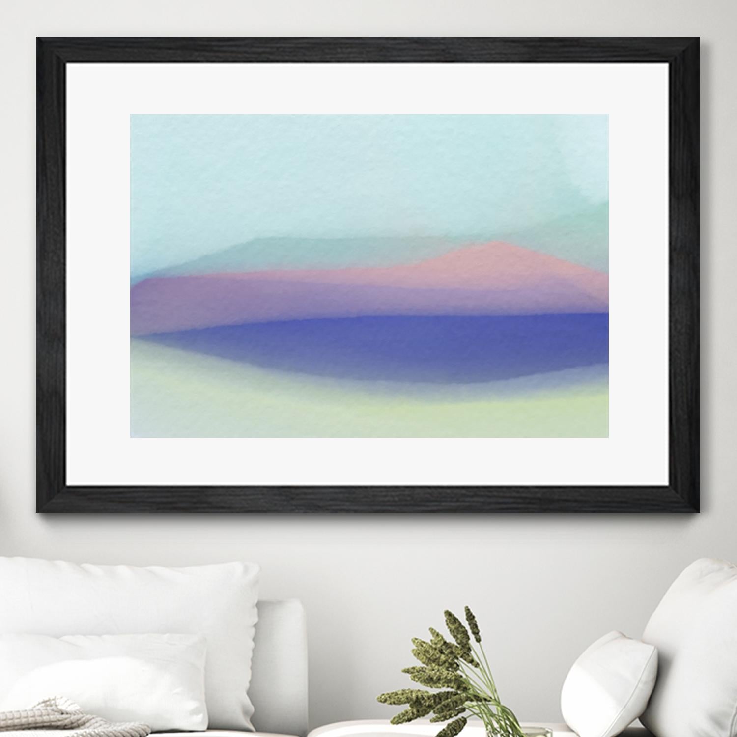 Waves by Christina Essue on GIANT ART - purple abstract