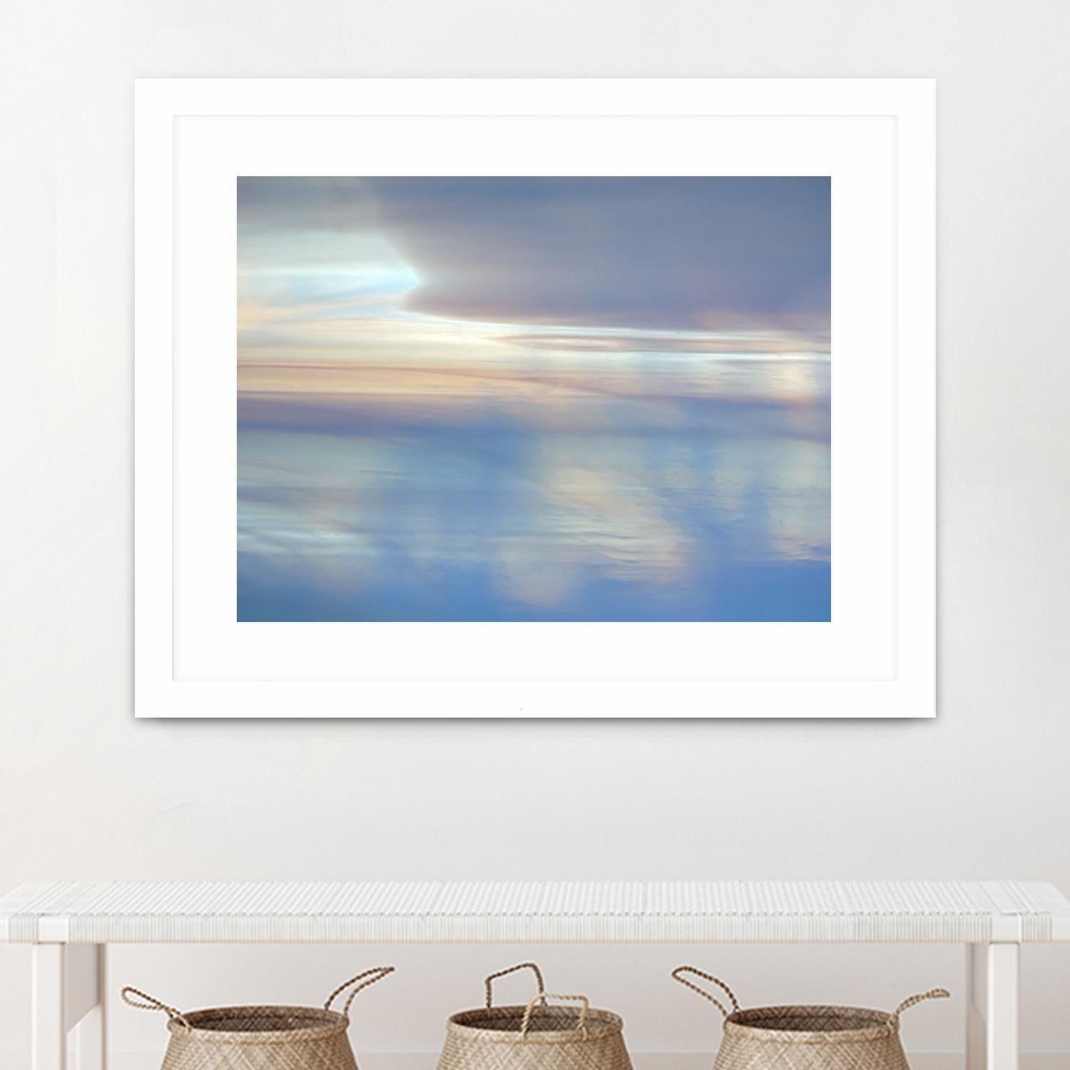 Dappled Pink Horizomn by Jim Christensen on GIANT ART - white abstract
