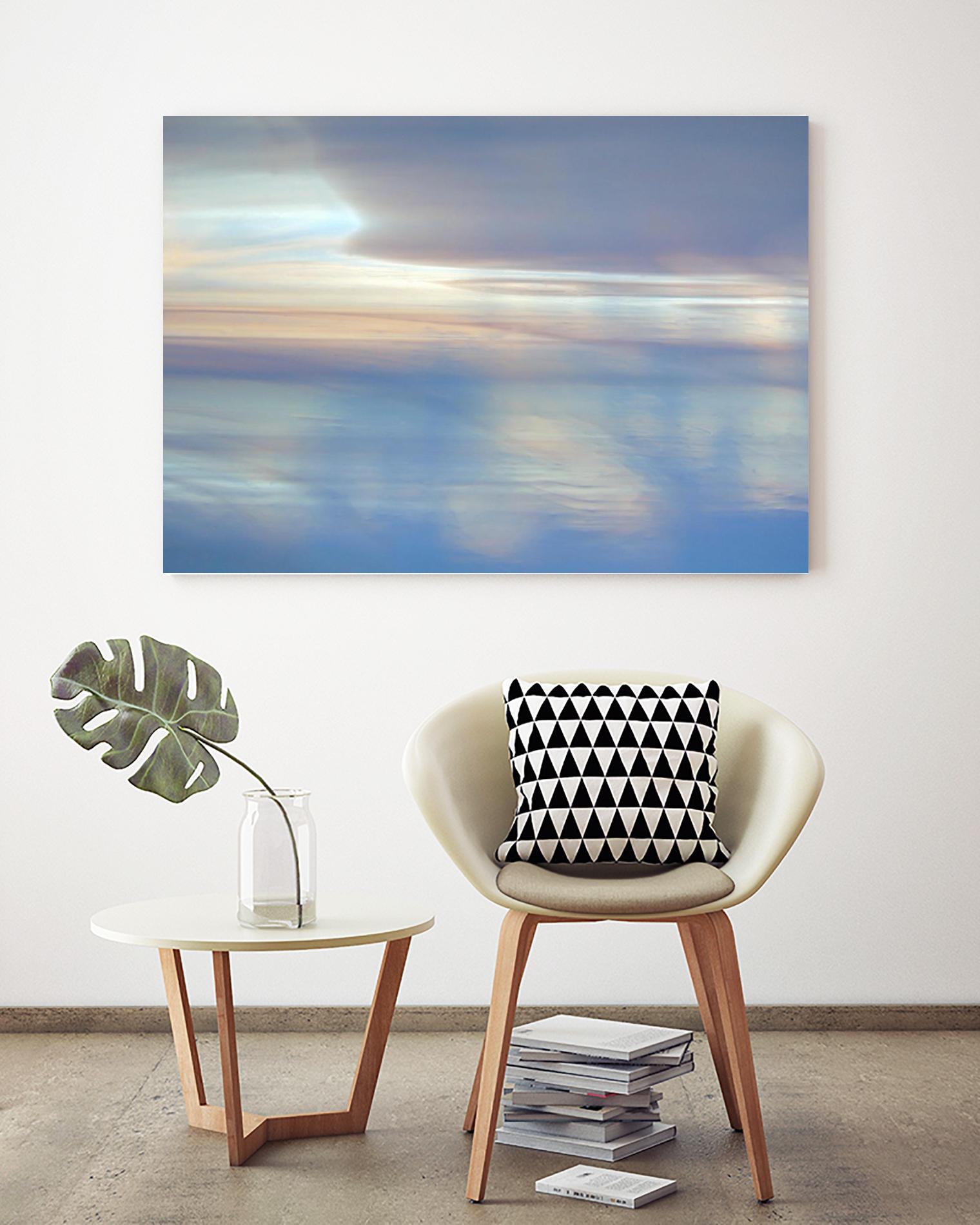 Dappled Pink Horizomn by Jim Christensen on GIANT ART - white abstract