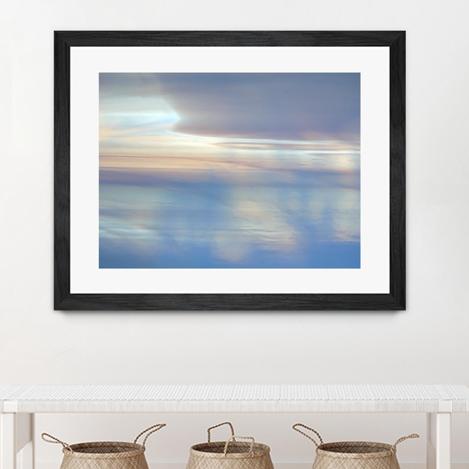 Dappled Pink Horizomn by Jim Christensen on GIANT ART - white abstract