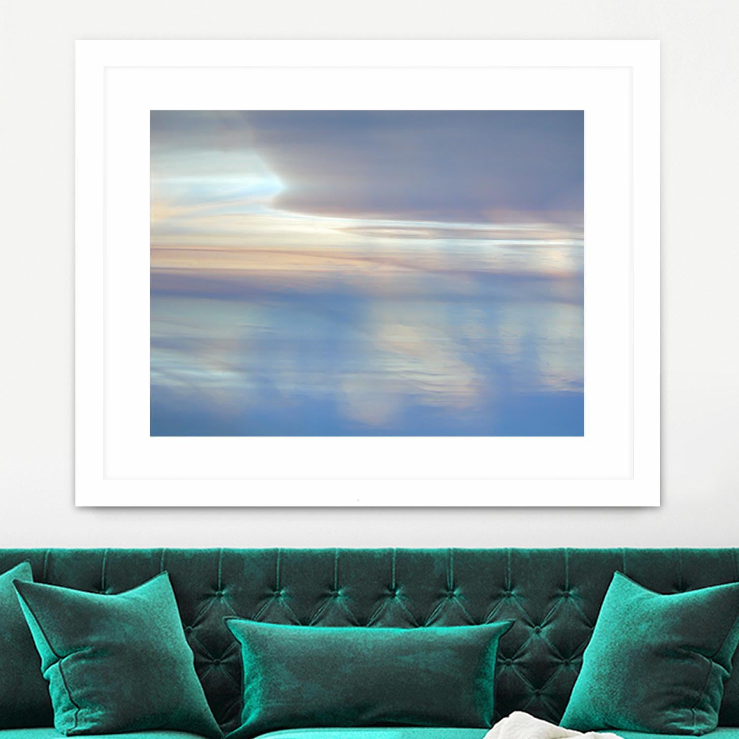Dappled Pink Horizomn by Jim Christensen on GIANT ART - white abstract