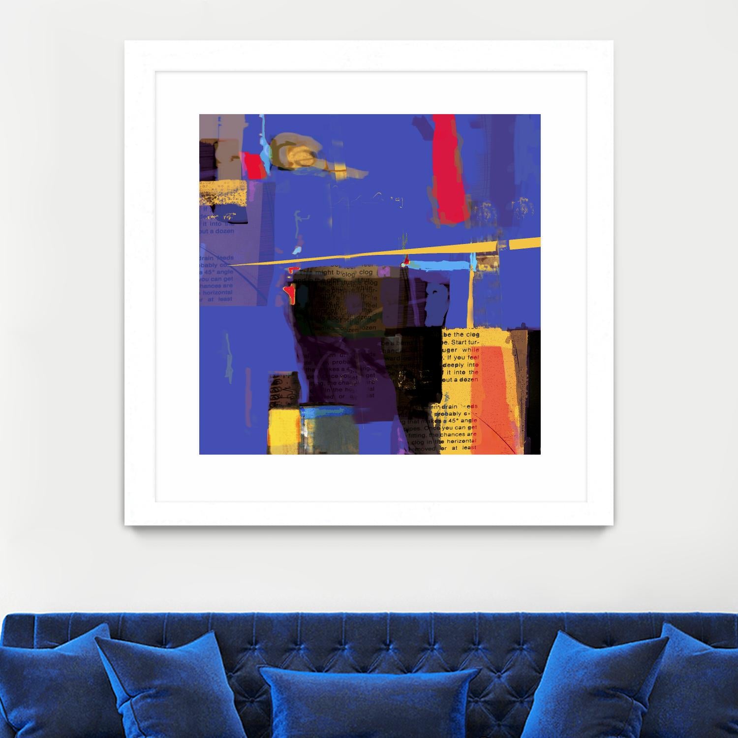 Memories I by Daniel Tollas on GIANT ART - yellow abstract