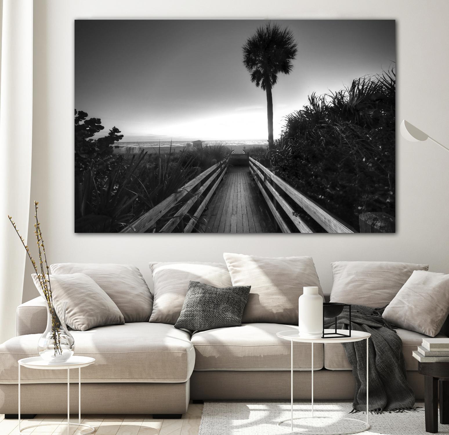 Beach Walk by Peter Dulis on GIANT ART - white tropical