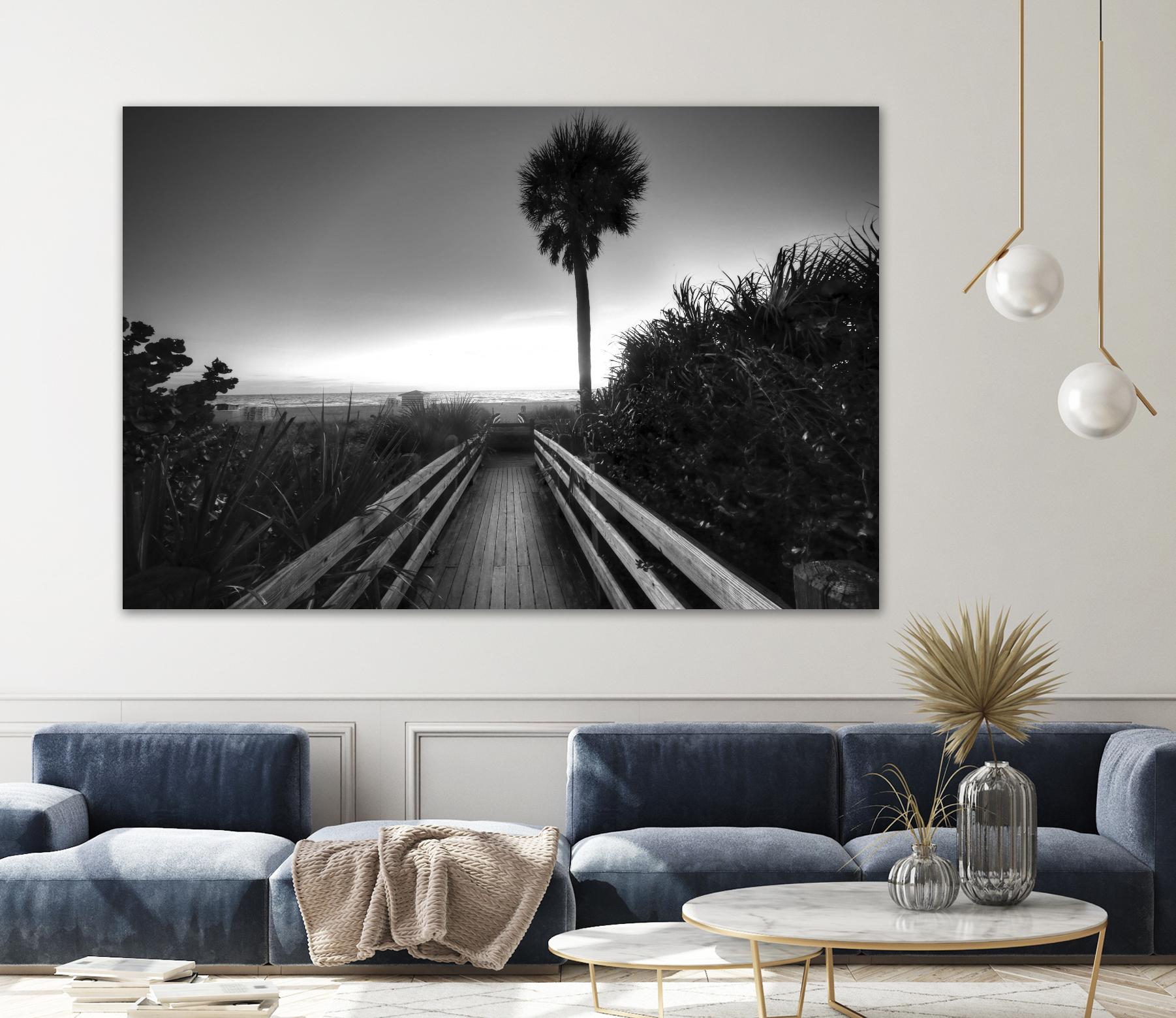 Beach Walk by Peter Dulis on GIANT ART - white tropical