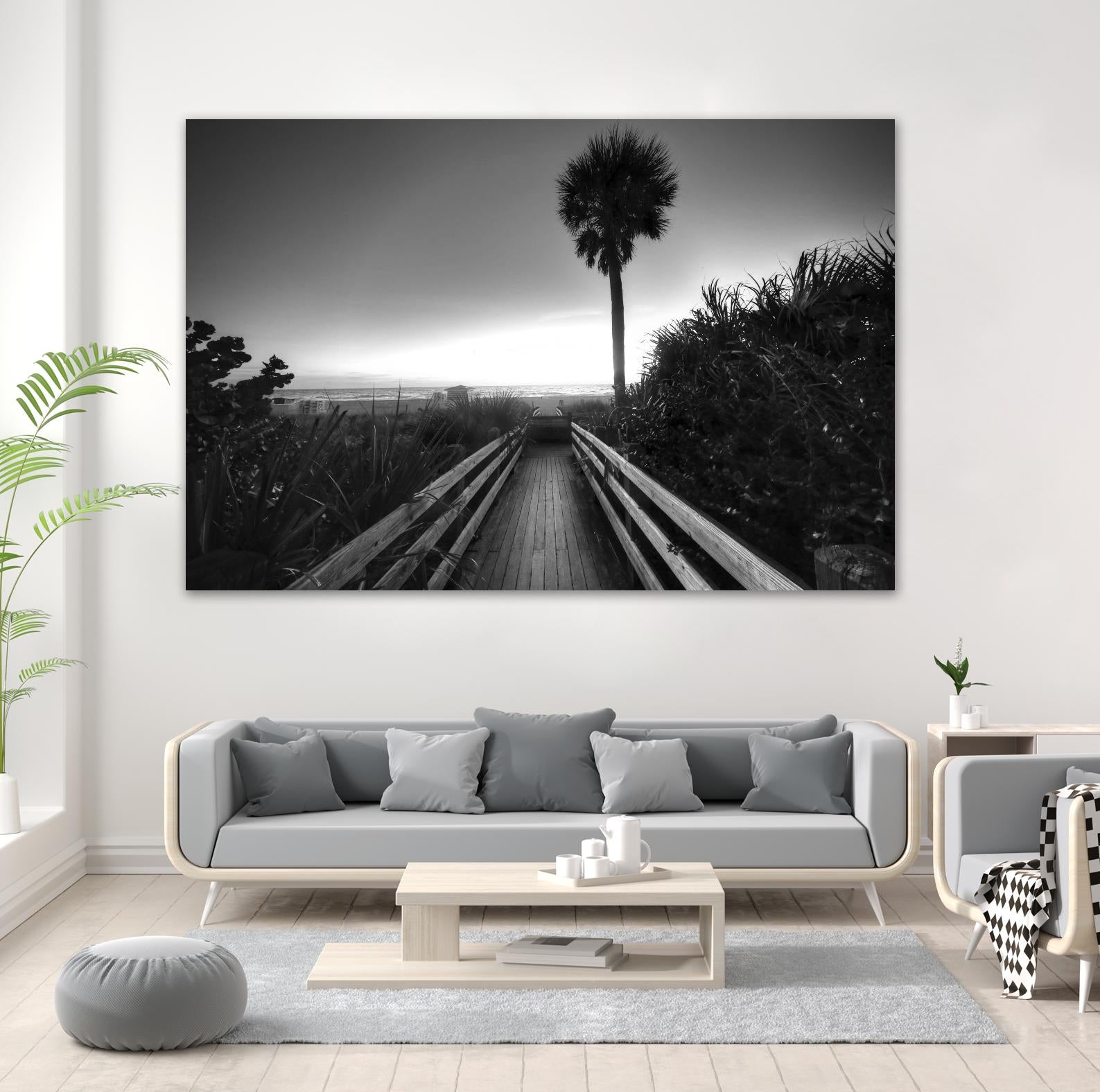 Beach Walk by Peter Dulis on GIANT ART - white tropical