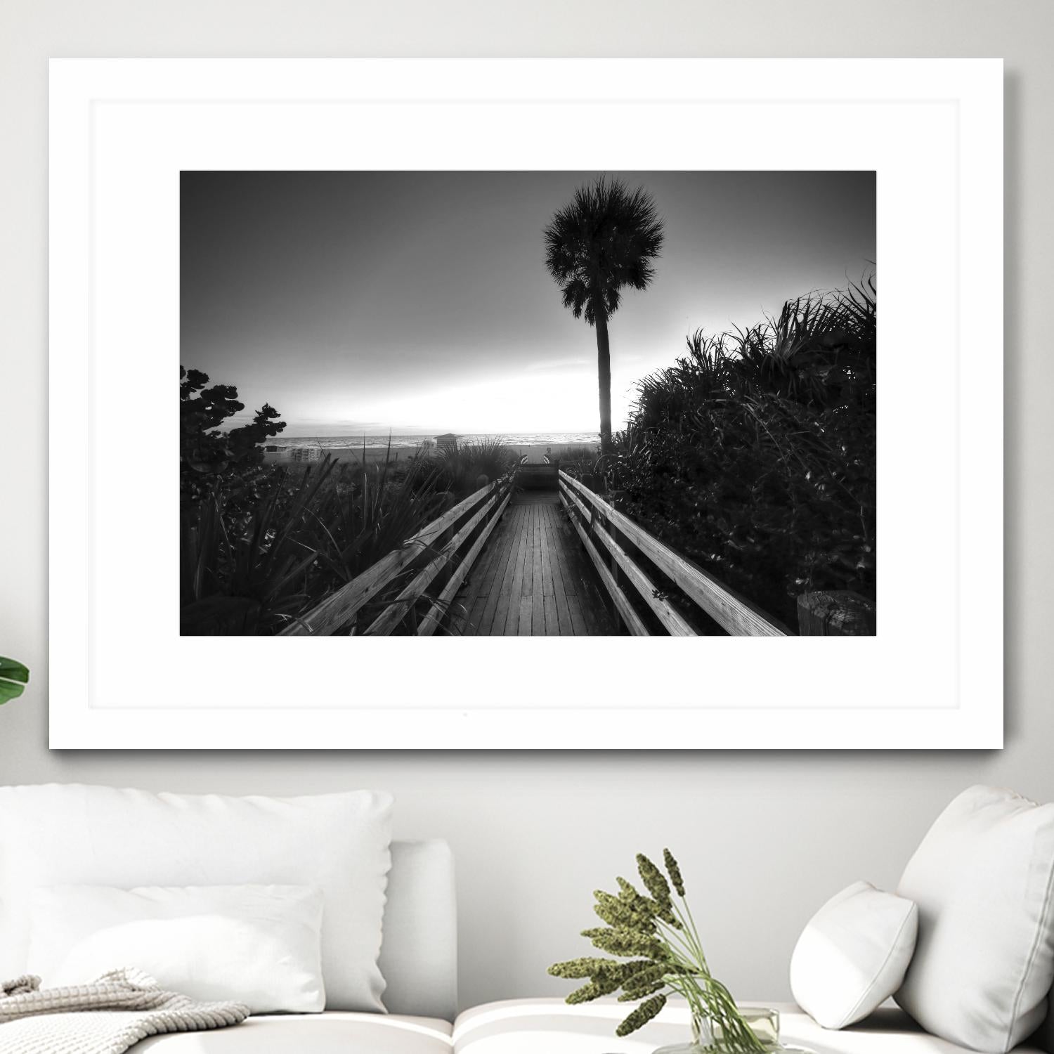 Beach Walk by Peter Dulis on GIANT ART - white tropical
