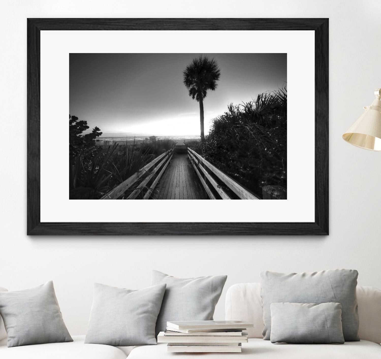 Beach Walk by Peter Dulis on GIANT ART - white tropical