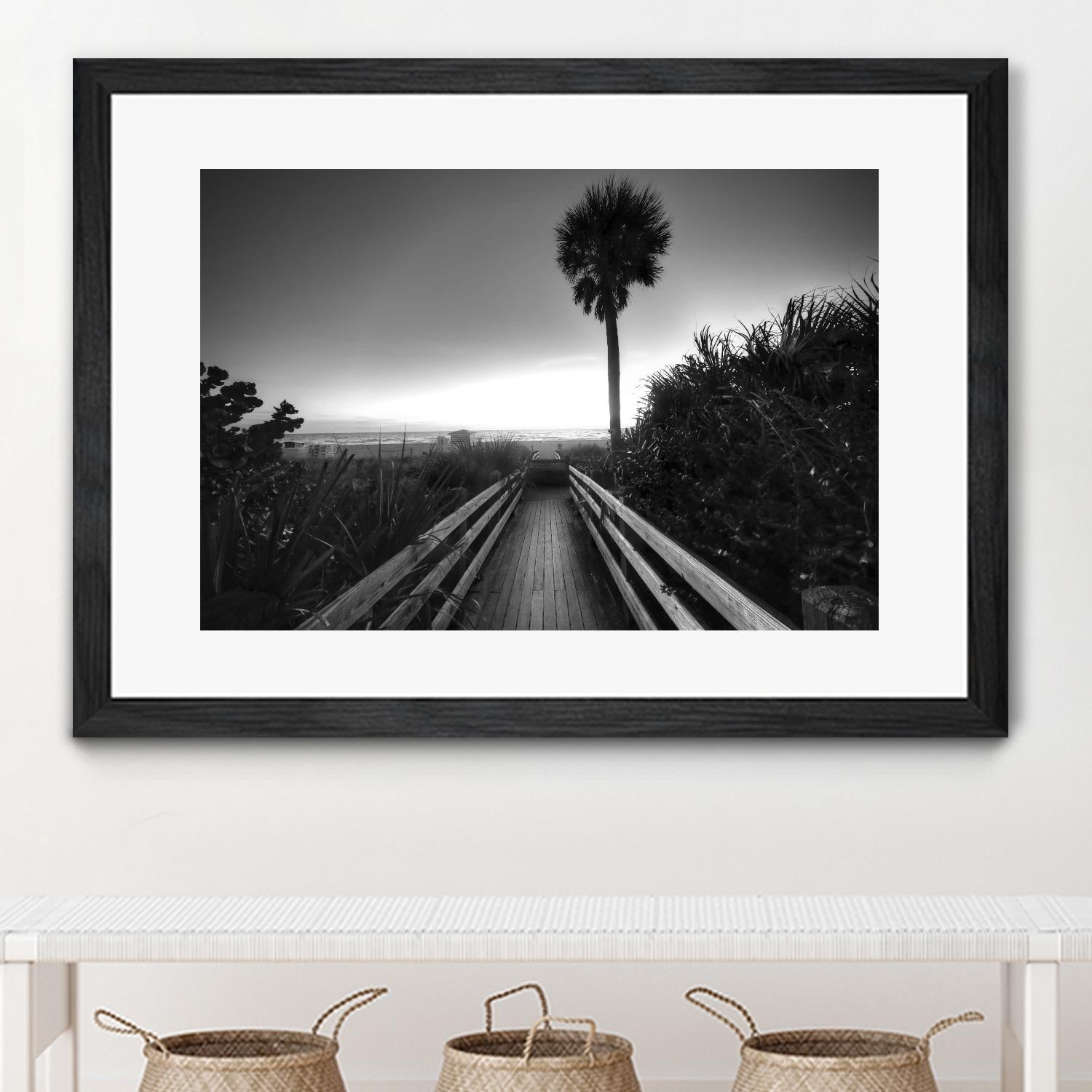 Beach Walk by Peter Dulis on GIANT ART - white tropical