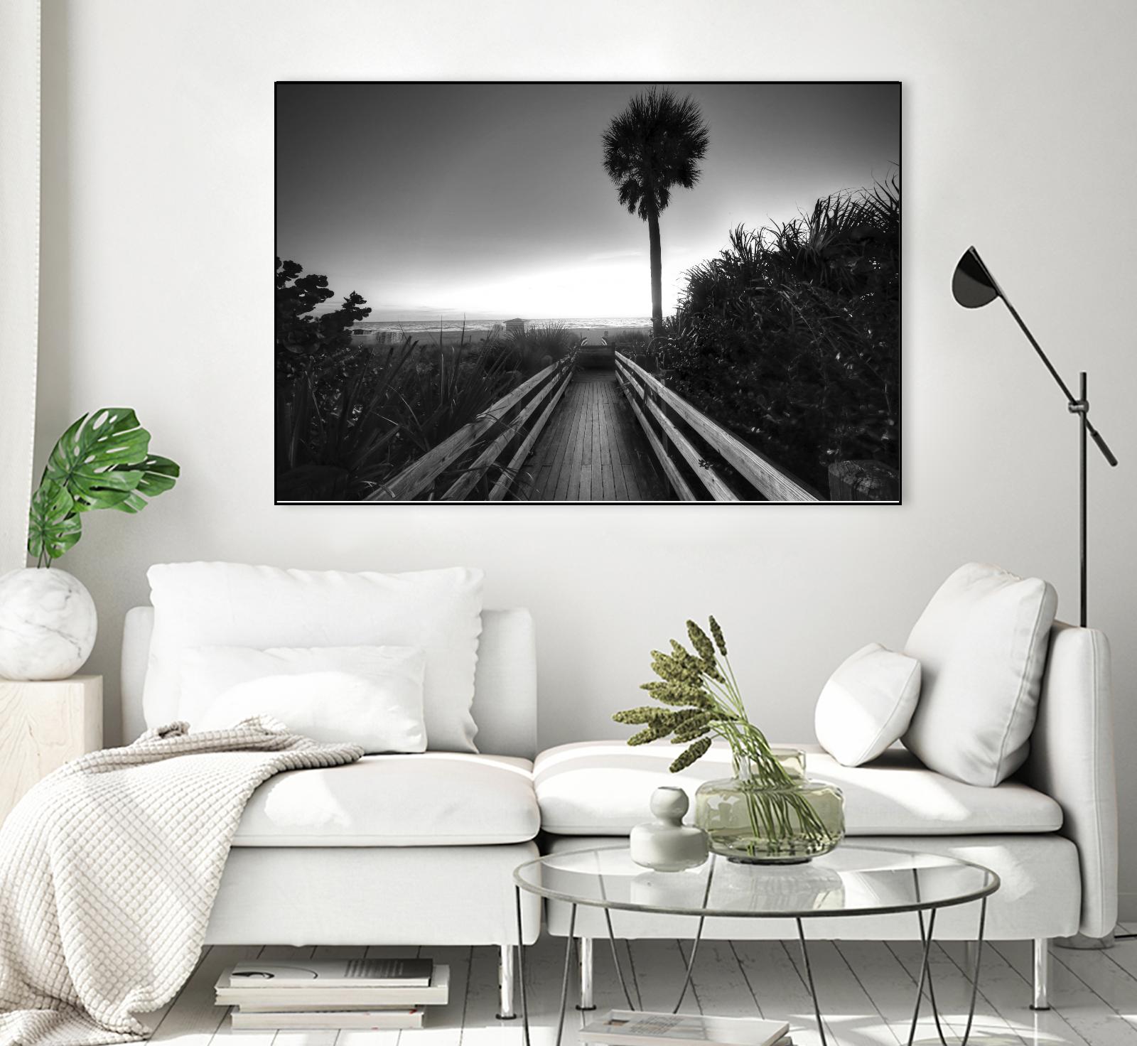 Beach Walk by Peter Dulis on GIANT ART - white tropical