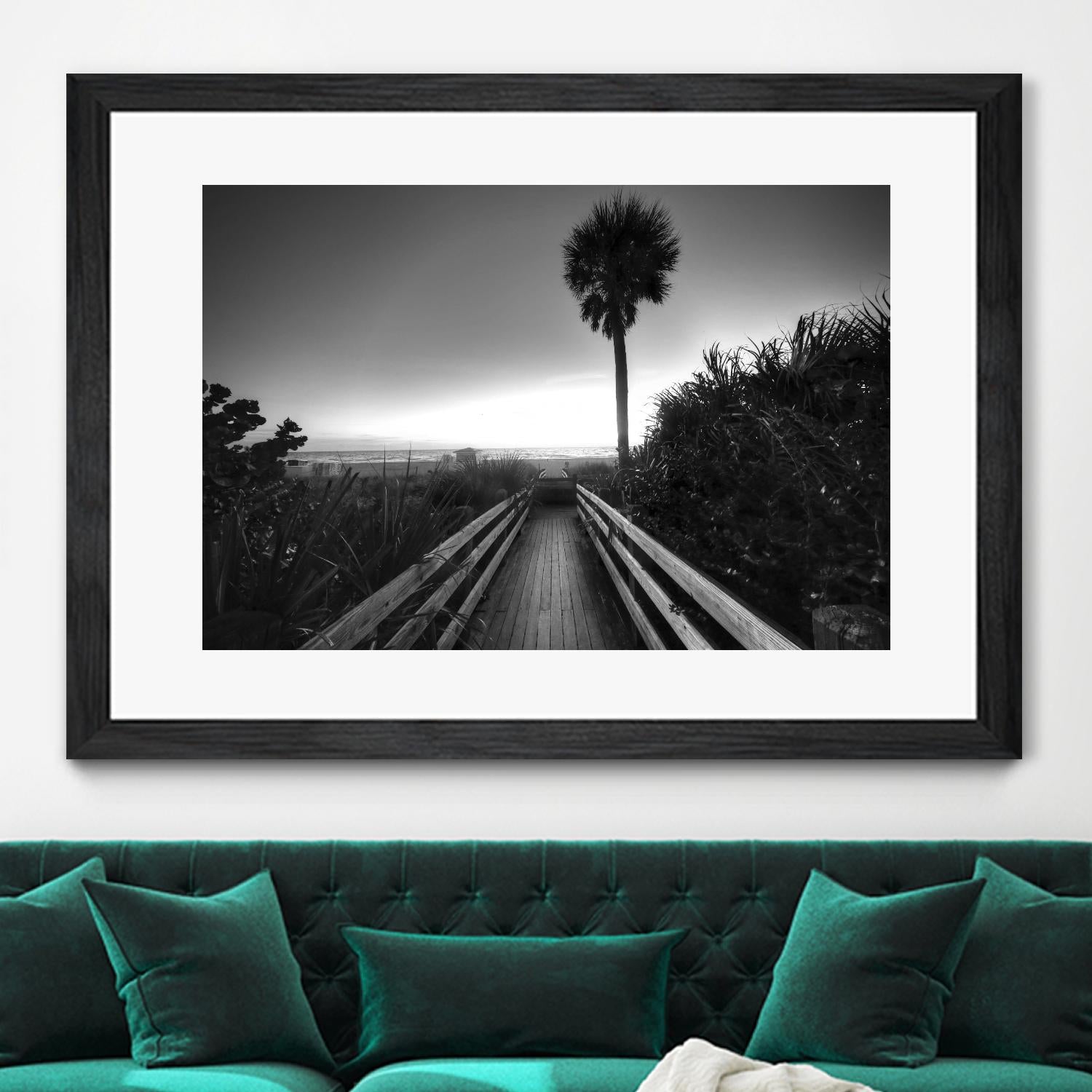 Beach Walk by Peter Dulis on GIANT ART - white tropical