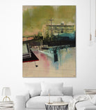 Convergence by Elisabeth Brizzi on GIANT ART - pink city scene