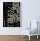 Greek to Me I by Enrico Varrasso on GIANT ART - grey abstract