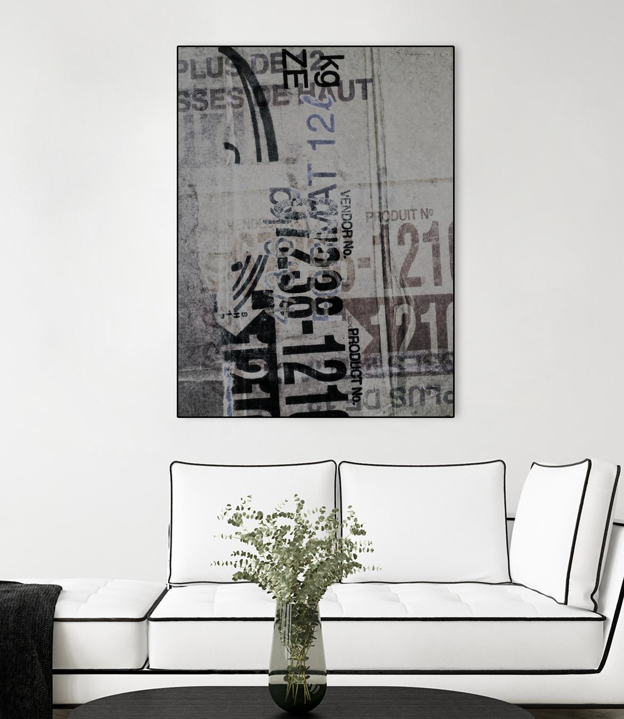 Greek to Me XX by Enrico Varrasso on GIANT ART - black abstract