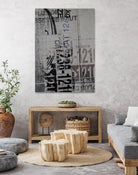 Greek to Me XX by Enrico Varrasso on GIANT ART - black abstract