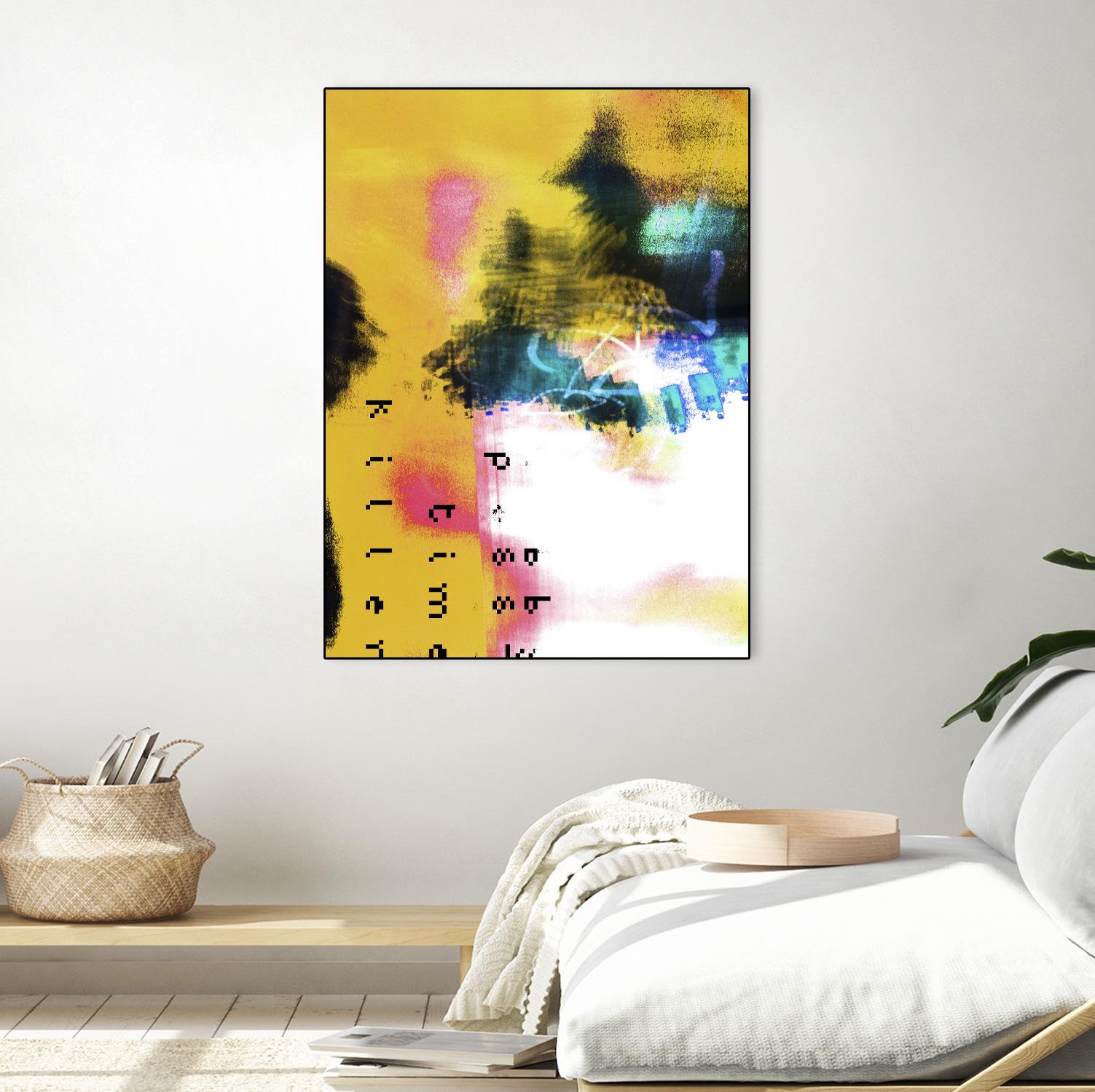 Pass Time II by Enrico Varrasso on GIANT ART - pink abstract