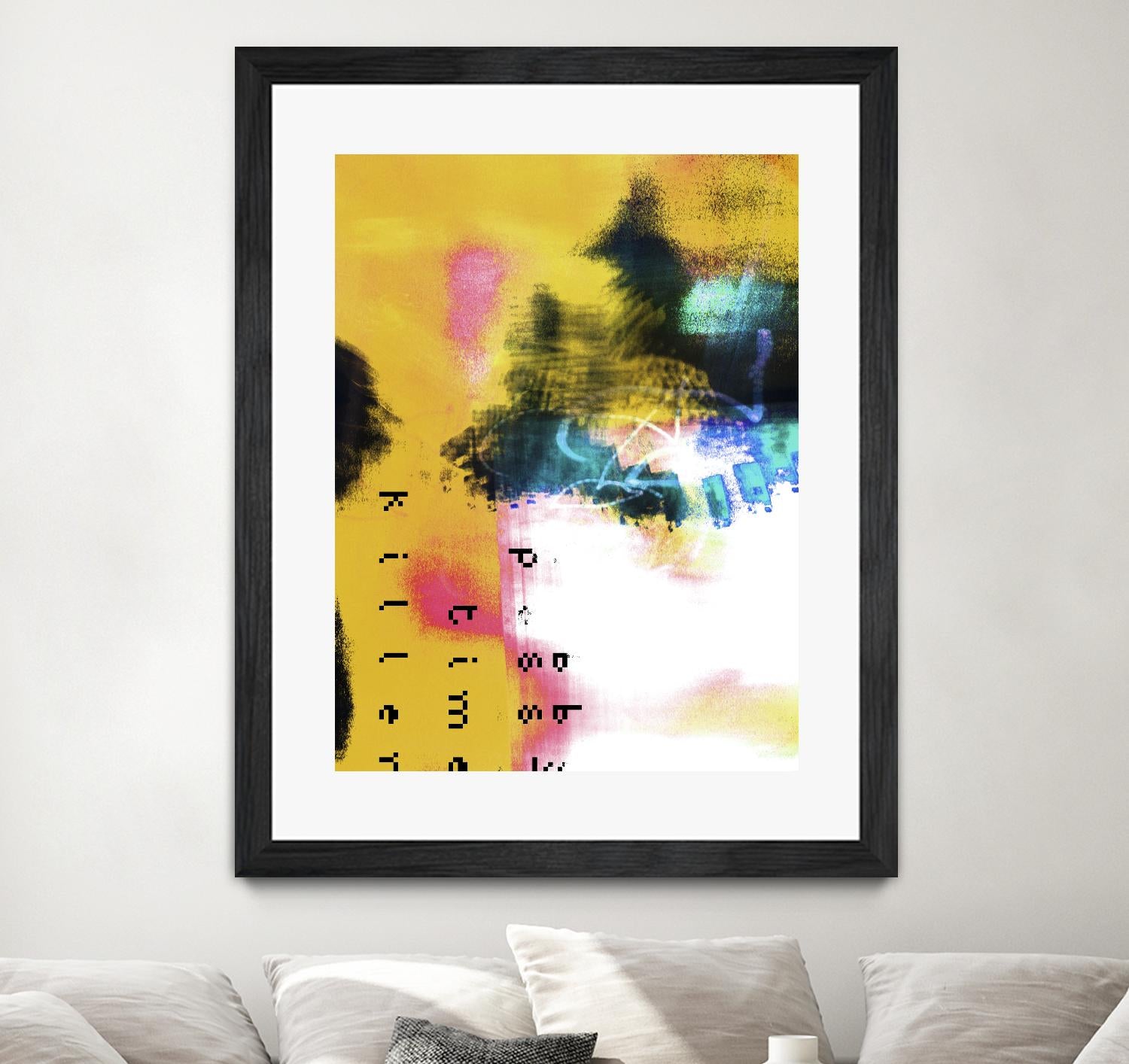 Pass Time II by Enrico Varrasso on GIANT ART - pink abstract
