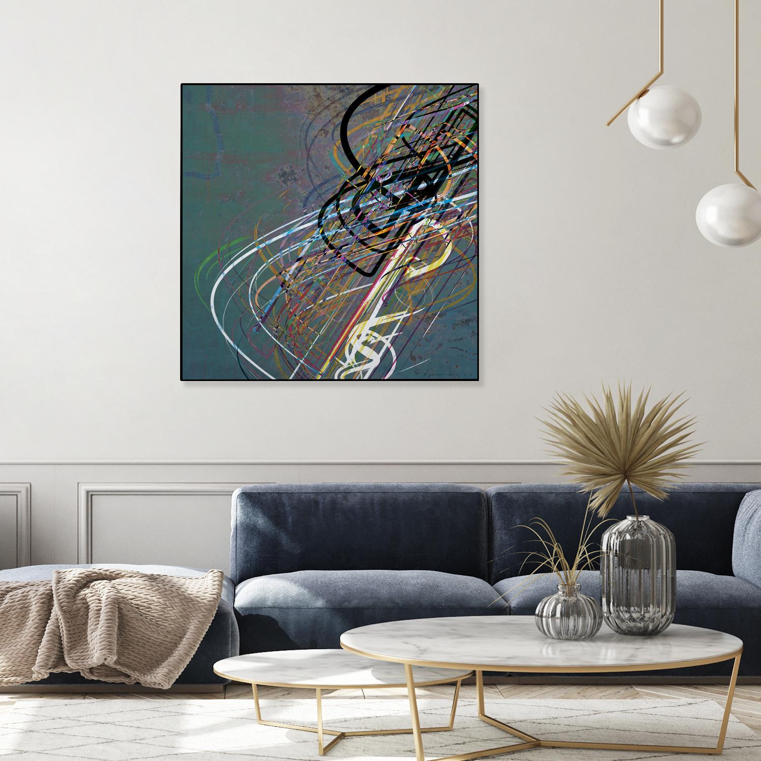 Electrical Currents I by Enrico Varrasso on GIANT ART - black abstract