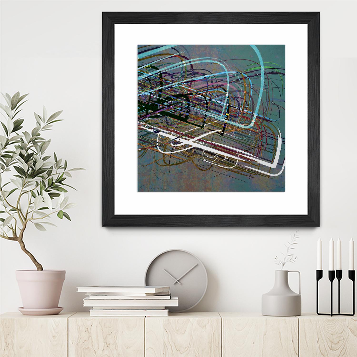 Electrical Currents III by Enrico Varrasso on GIANT ART - black abstract