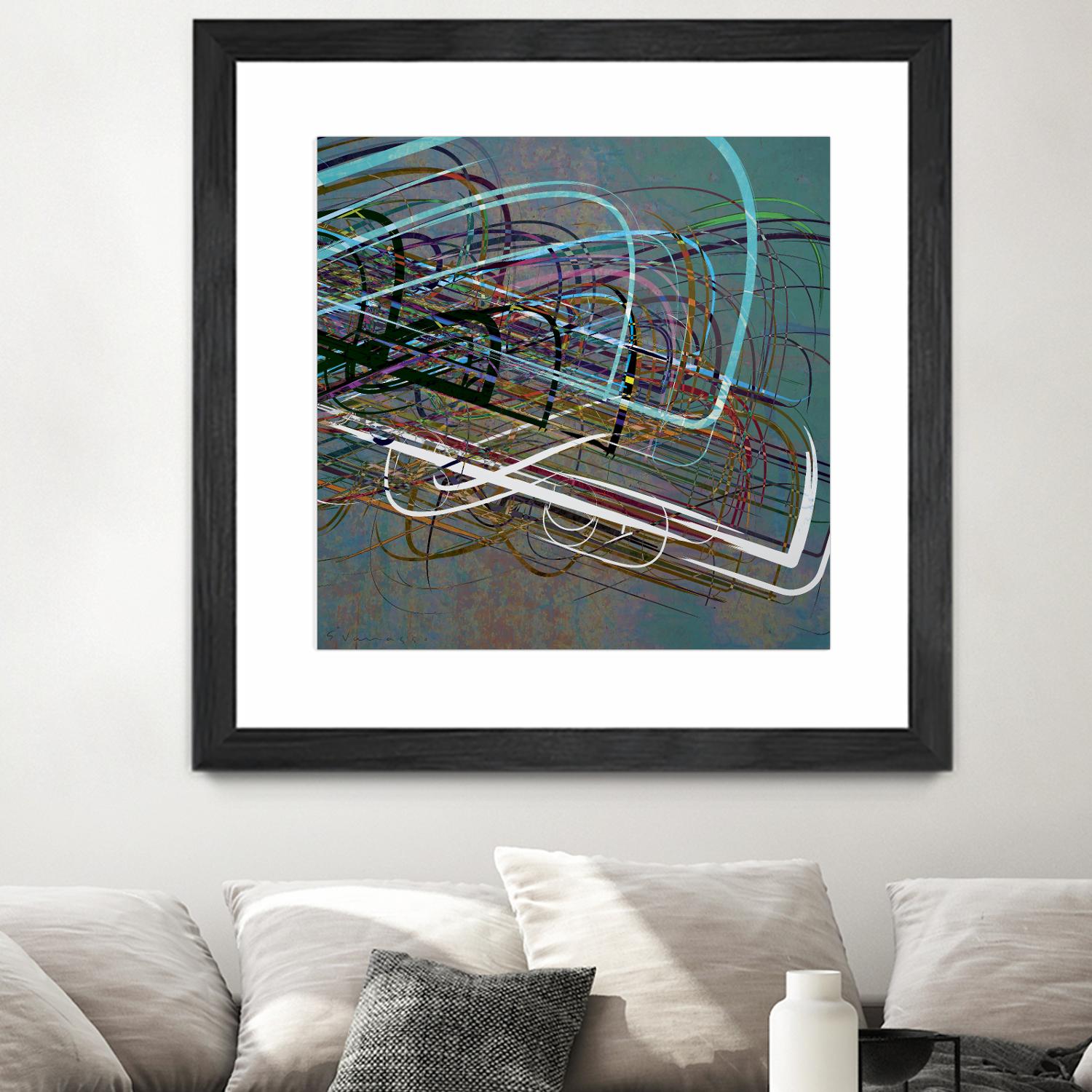 Electrical Currents III by Enrico Varrasso on GIANT ART - black abstract