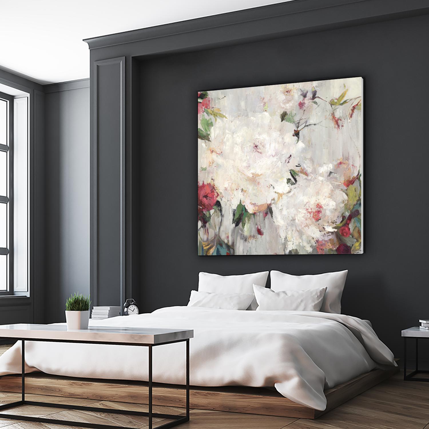 Big Bouquette III by Ella K on GIANT ART - red floral