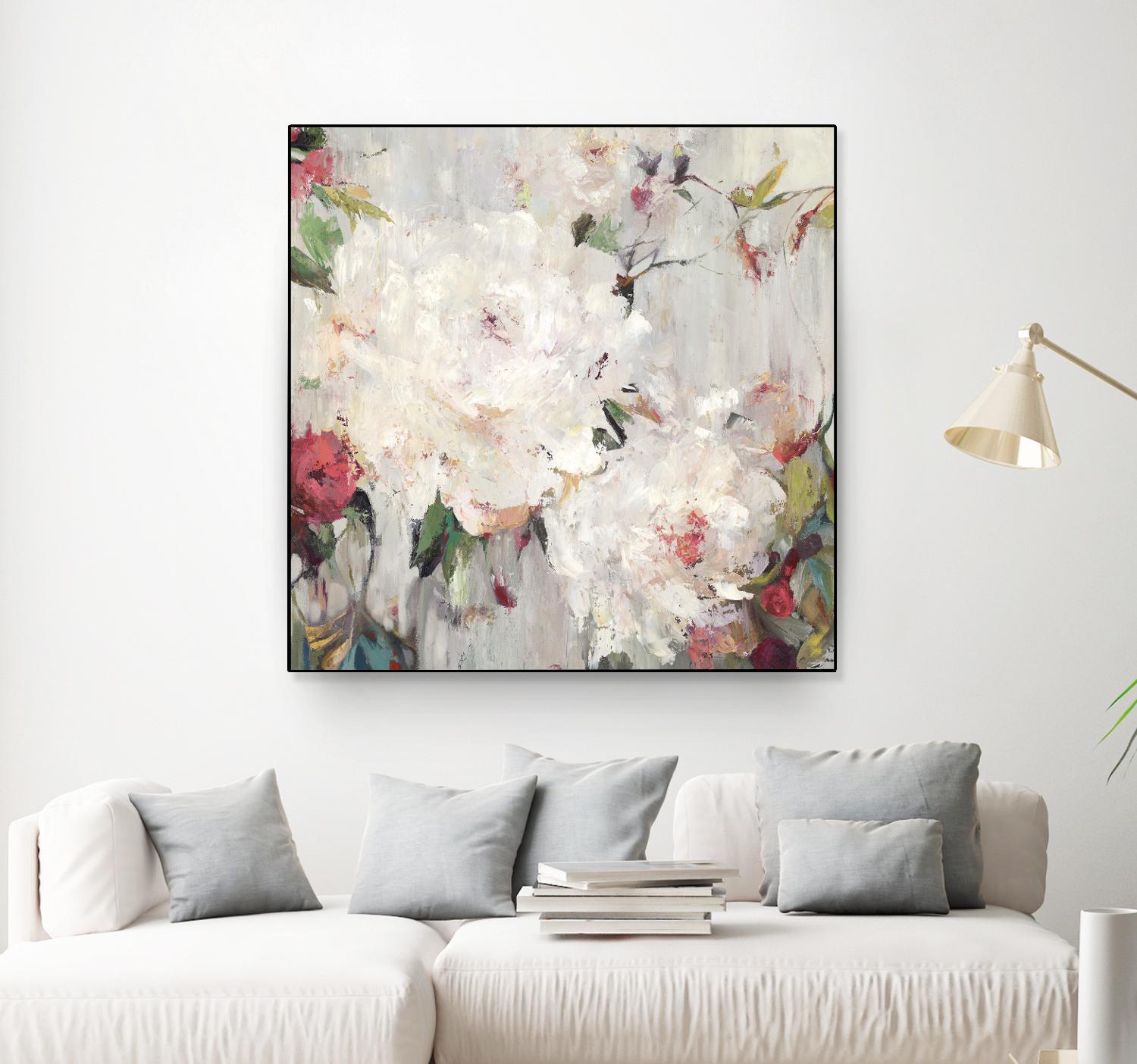 Big Bouquette III by Ella K on GIANT ART - red floral