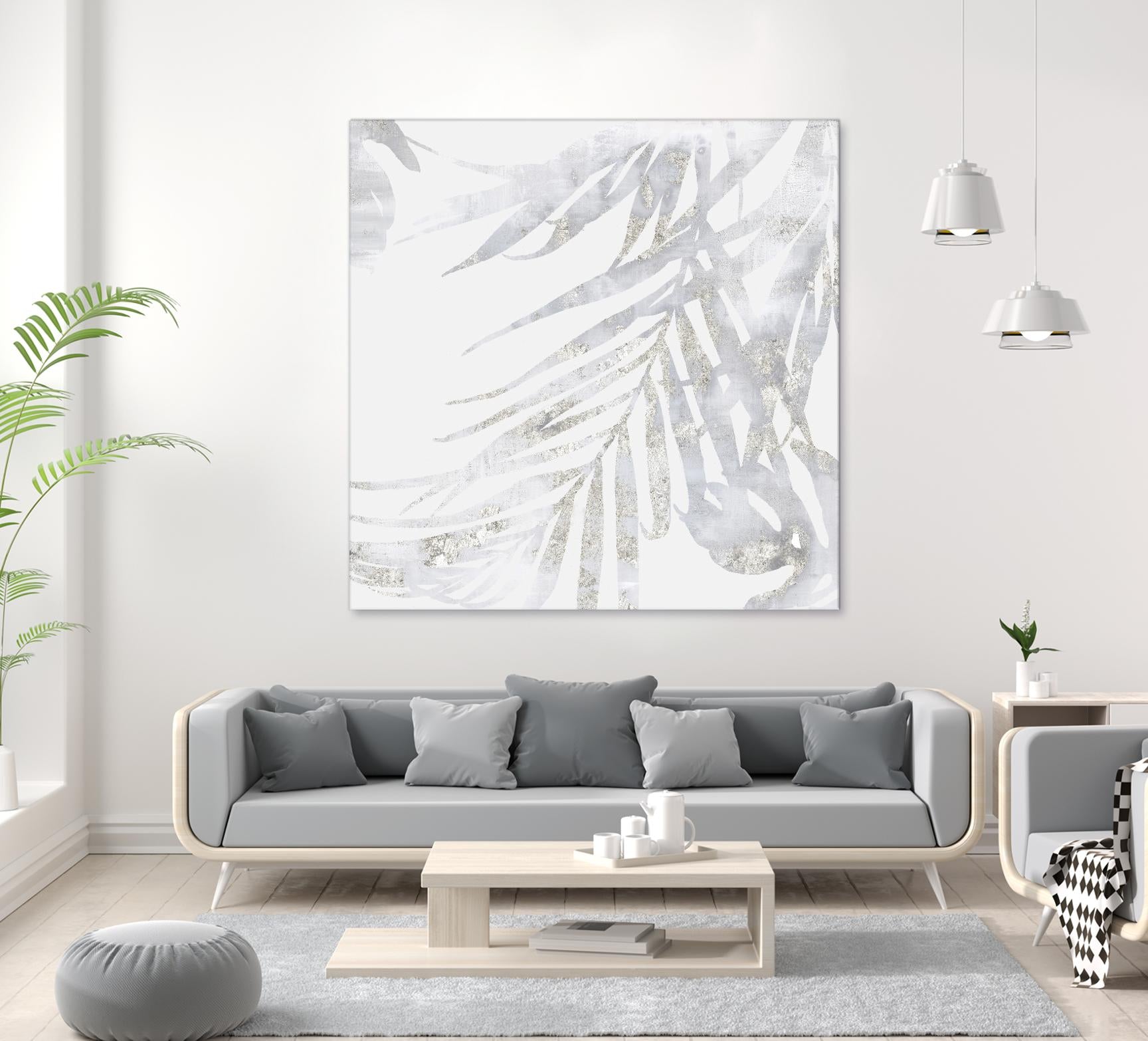 Faded Leaves II by Eva Watts on GIANT ART - grey botany