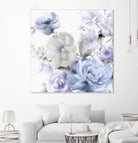 Light Floral II by Eva Watts on GIANT ART - blue floral