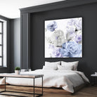 Light Floral II by Eva Watts on GIANT ART - blue floral