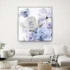 Light Floral II by Eva Watts on GIANT ART - blue floral
