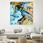 Marble I by Eva Watts on GIANT ART - yellow abstract