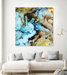 Marble I by Eva Watts on GIANT ART - yellow abstract