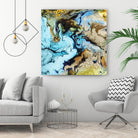 Marble I by Eva Watts on GIANT ART - yellow abstract