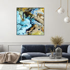 Marble I by Eva Watts on GIANT ART - yellow abstract