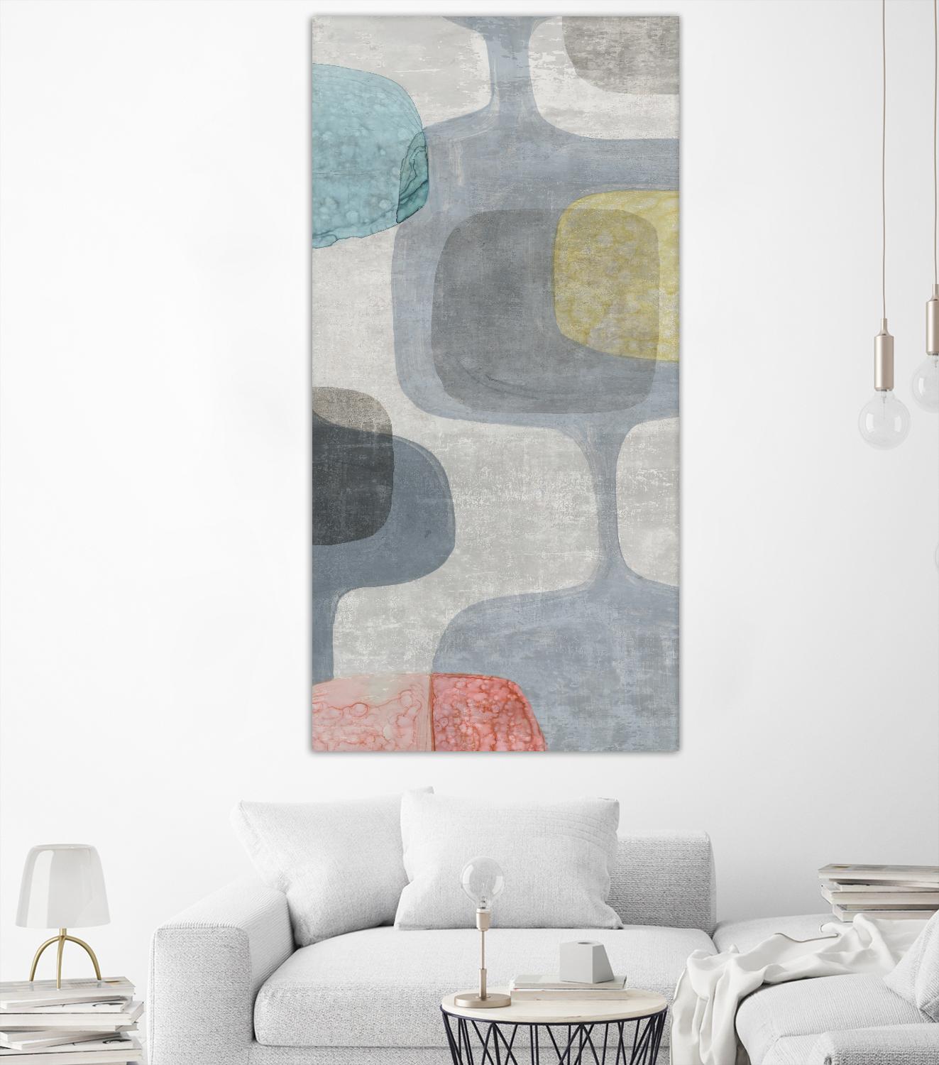 Mid Century Neutral II by Eva Watts on GIANT ART - white abstract
