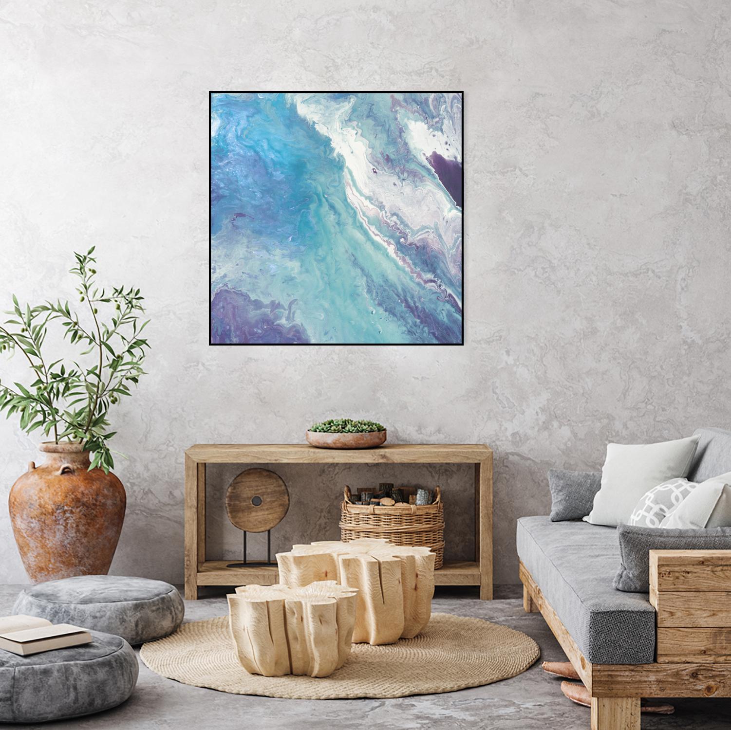 Water From Above II by Eva Watts on GIANT ART - white abstract