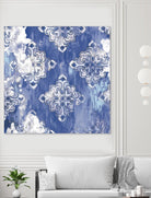 Blue Ex I by Eva Watts on GIANT ART - white abstract